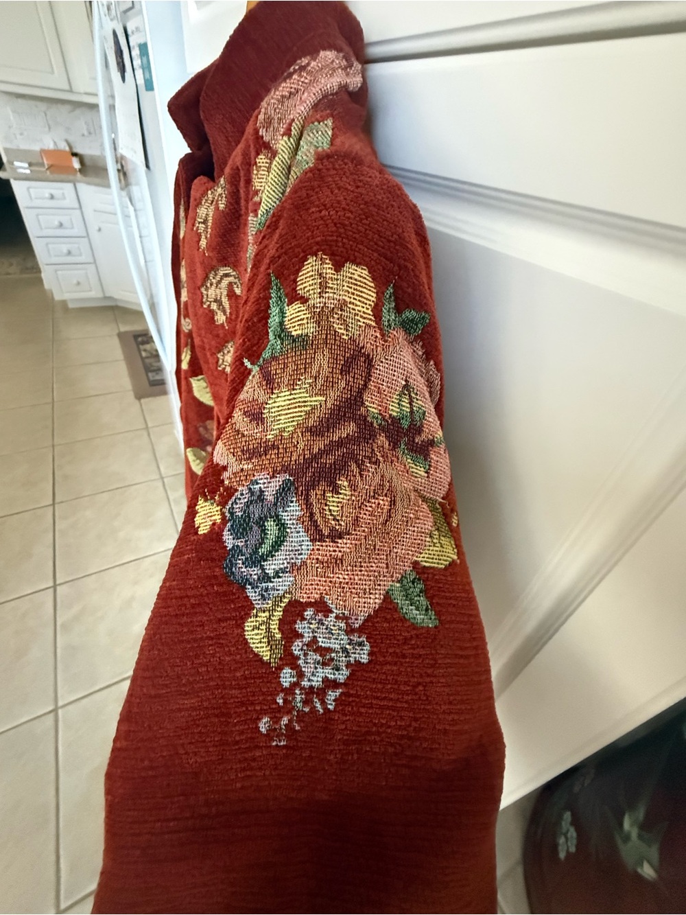 Soft Surroundings Embroidered Floral Coat - Picture 10 of 15